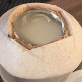 Thai Cuisine - Young Coconut drink... so refreshing on a hot day! - Thai Near Me - Albuquerque, New Mexico