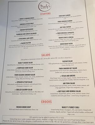 Menu photo 1 Marly's Bar & Bistro Wilton, CT Menu photo 1 Marly's Bar & Bistro Wilton, CT