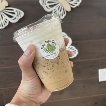Palm Palm Sweet - Sea Salt Cream Milk Latte (TikTok: @justandyvu) - Desserts Near Me - Garden Grove, California