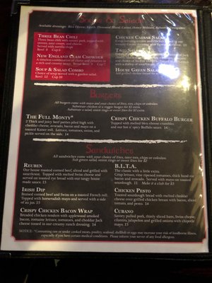 Menu photo 2 The Chieftain Seattle, WA Menu photo 2 The Chieftain Seattle, WA