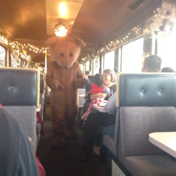 River Fox Train - Teddy coming down our train car aisle. 11.29.14 - Tours Near Me - West Sacramento, California