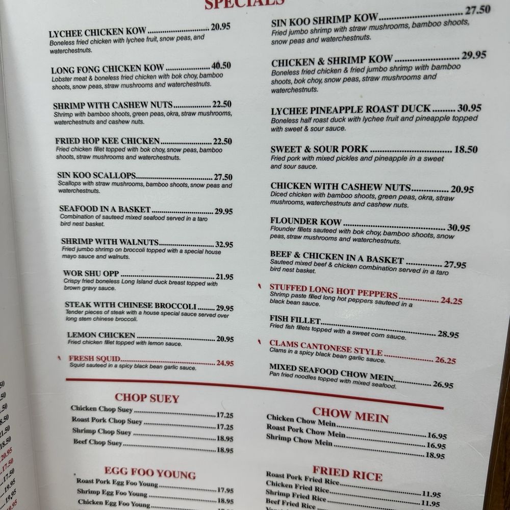 Hop Kee - Menu - Seafood Near Me - New York, New York Hop Kee - Menu - Seafood Near Me - New York, New York