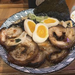 Tonkatsu Ramen with extra pork and eggs. Tonkatsu Ramen with extra pork and eggs.