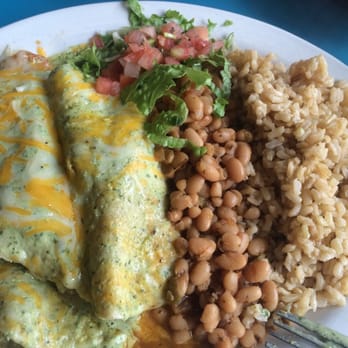 Wahoo's Fish Taco - Shrimp enchiladas with green sauce. - Mexican Near Me - Tustin, California Wahoo's Fish Taco - Shrimp enchiladas with green sauce. - Mexican Near Me - Tustin, California