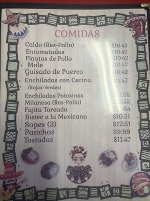 Menu photo 2 Rincon La Mexicana McAllen, TX