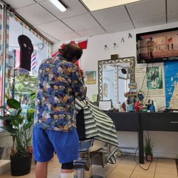 West Van Barbershop - Michelle Ibrahime the barber.