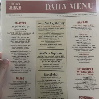 Lucky Shuck - Menu - Seafood Near Me - Jupiter, Florida Lucky Shuck - Menu - Seafood Near Me - Jupiter, Florida