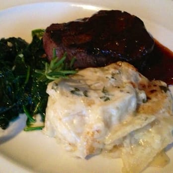 El Chorro - Center cut filet with scalloped potatoes - American Near Me - Paradise Valley, Arizona El Chorro - Center cut filet with scalloped potatoes - American Near Me - Paradise Valley, Arizona