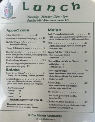 Menu photo 3 Olde Main Street Pub Salem, MA Menu photo 3 Olde Main Street Pub Salem, MA