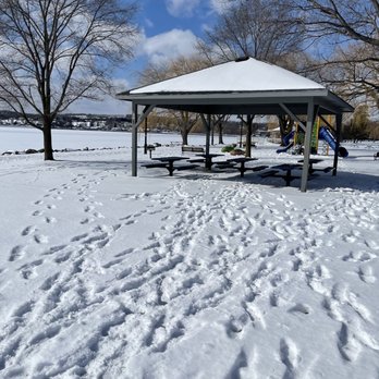Kershaw Park - Beautiful in every season! A winter view of the covered picnic tables. - Parks Near Me - Canandaigua, New York Kershaw Park - Beautiful in every season! A winter view of the covered picnic tables. - Parks Near Me - Canandaigua, New York