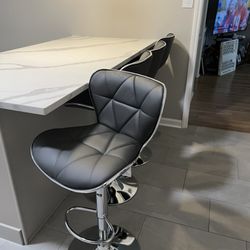 Empire Renovations & Construction - My new I chairs/stools, dark gray color to match my island and floors