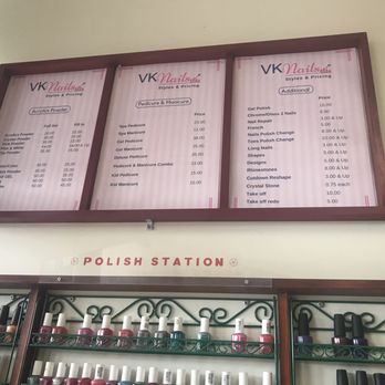 V K Nails - the menu - Nail Salons Near Me - Sunrise, Florida