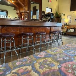 Trumpet Blossom Cafe - Bar - with the entrance door view