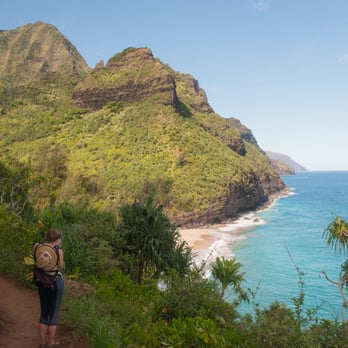 Kalalau Trail - 1/2 mile to the beach - Hiking Near Me - Hanalei, Hawaii