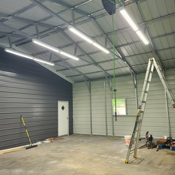Wright Electrical Services - Led lighting in customers new metal building! - Electricians Near Me - Silver Creek, Georgia Wright Electrical Services - Led lighting in customers new metal building! - Electricians Near Me - Silver Creek, Georgia