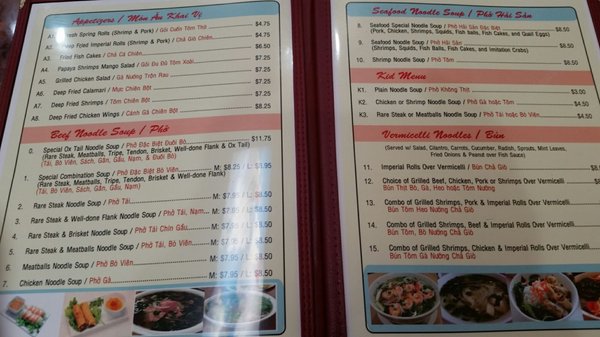 Menu photo 6 Saigon Noodles Salinas, CA