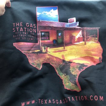 The Gas Station - Hoodie we purchased for $50.. this place is pricey, but they can do that and we bought it anyway! - Barbeque Near Me - Bastrop, Texas The Gas Station - Hoodie we purchased for $50.. this place is pricey, but they can do that and we bought it anyway! - Barbeque Near Me - Bastrop, Texas