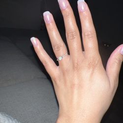 Baytree Nails & More - dip french manicure with chrome