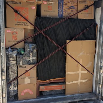 U-Pack Moving - It's up to you to make sure the stuff doesn't shift around during transit. Do it in layers with straps. - Movers Near Me - San Jose, California