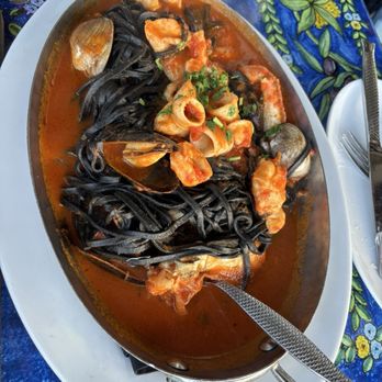 The Dead Fish - Black Seafood Pasta - Seafood Near Me - Crockett, California The Dead Fish - Black Seafood Pasta - Seafood Near Me - Crockett, California