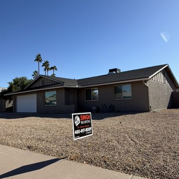 Singh Roofing - For the price of their deductible, this homeowner got a whole new roof on their house paid for by their homeowners insurance - Roofing Near Me - Chandler, Arizona Singh Roofing - For the price of their deductible, this homeowner got a whole new roof on their house paid for by their homeowners insurance - Roofing Near Me - Chandler, Arizona