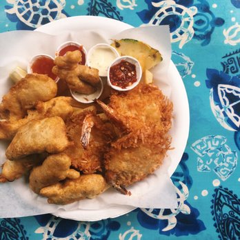 Island Chef - Fish and Chips and Coconut Shrimp combo - $25 - Seafood Near Me - Hana, Hawaii Island Chef - Fish and Chips and Coconut Shrimp combo - $25 - Seafood Near Me - Hana, Hawaii