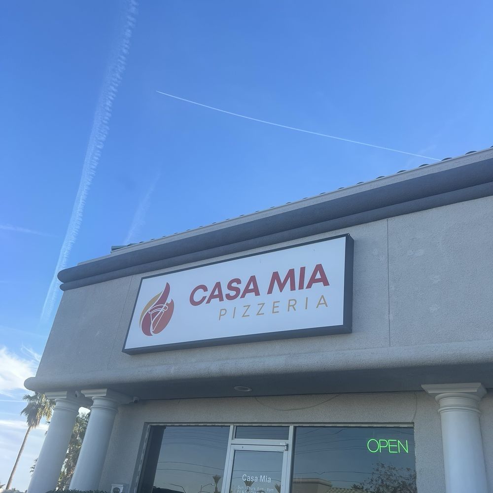 Casa Mia - Outside view from parking lot - Kosher Near Me - Las Vegas, Nevada Casa Mia - Outside view from parking lot - Kosher Near Me - Las Vegas, Nevada