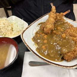 Chicken and Shrimp Katsu Combo