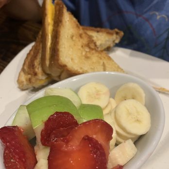Local Goat - Kids grilled cheese (fruit instead of fries) - New American Near Me - Pigeon Forge, Tennessee