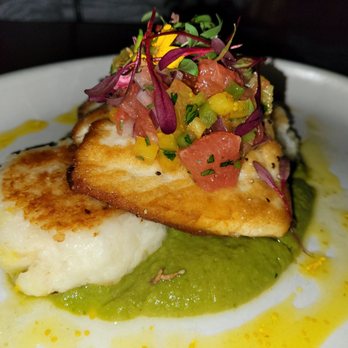 Phoenix City Grille - Fish of the day: mahi, mash potato, pea puree and ginger sauce was so good - Bars Near Me - Phoenix, Arizona Phoenix City Grille - Fish of the day: mahi, mash potato, pea puree and ginger sauce was so good - Bars Near Me - Phoenix, Arizona