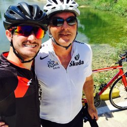 South Austin Dentist - DR VW biking with son Billy