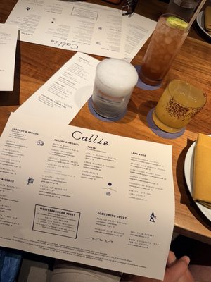Menu photo 1 Callie San Diego, CA Menu photo 1 Callie San Diego, CA