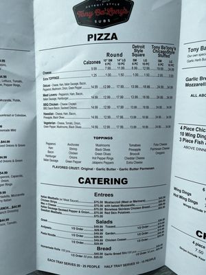 Menu photo 2 Tony Ba'lony's Livonia, MI Menu photo 2 Tony Ba'lony's Livonia, MI