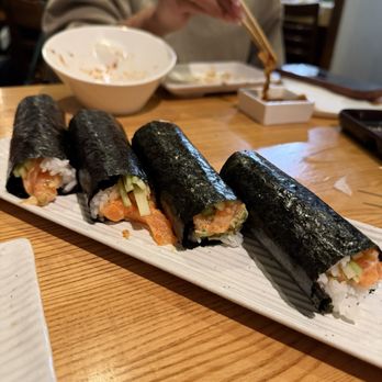 Sushi Katsu-ya - Salmon Hand Roll - Japanese Near Me - Nothridge, California Sushi Katsu-ya - Salmon Hand Roll - Japanese Near Me - Nothridge, California