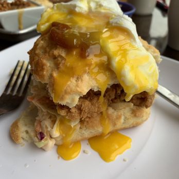 Biscuit Head - Mimosa Fried Chicken Biscuit - Bakeries Near Me - Asheville, North Carolina