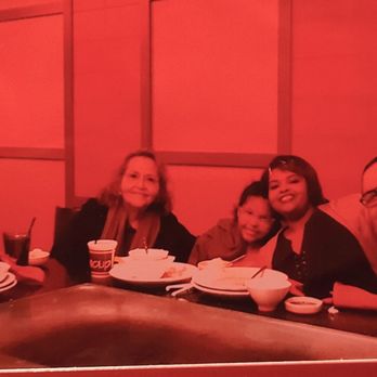 Benihana - Downey - A very happy family,  enjoying a good meal. - Sushi Bars Near Me - Downey, California
