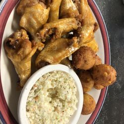 Maw Maws Cornbread Kitchen - Chicken Wings and Hush Puppy's