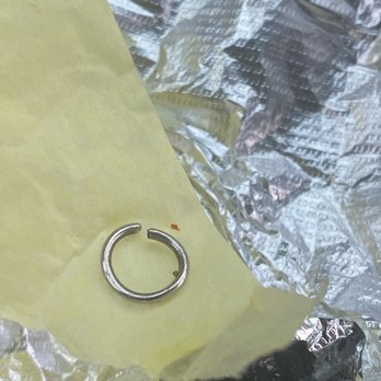 Rigo's Taco - a ring on a piece of tin foil - Burgers Near Me - San Fernando, California Rigo's Taco - a ring on a piece of tin foil - Burgers Near Me - San Fernando, California