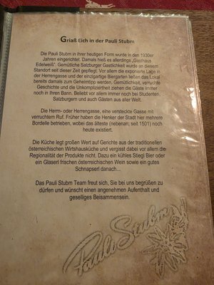 Menu photo 8 Paul-Stube Salzburg, 5