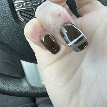 Purity Nail Bar - What i got. Terrible. Uneven and sloppy. - Nail Salons Near Me - Murfreesboro, Tennessee Purity Nail Bar - What i got. Terrible. Uneven and sloppy. - Nail Salons Near Me - Murfreesboro, Tennessee