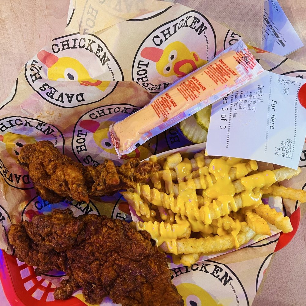 Combo #Dave's #1 2 Tenders w/ Fries - extra hot
