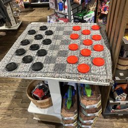 The infamous Cracker Barrel Mini Travel Checker Rug The infamous Cracker Barrel Mini Travel Checker Rug