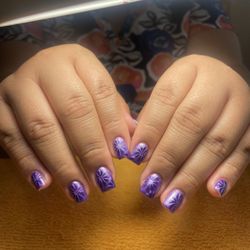 Diva Nails - 3D Eyecat Nails purple sparkling