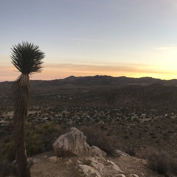 Black Rock Canyon - Campsite view from up one of the hiking trails. - Hiking Near Me - Yucca Valley, California