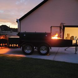 JH Smokers & Welding Fabrication - Cool Texas sky & my smoker