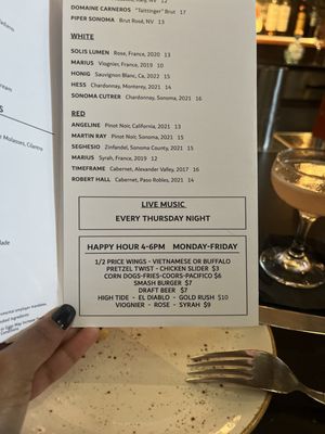 Menu photo 5 Tam Tavern Mill Valley, CA