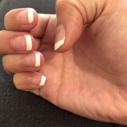 Gel French tip polish. 20 dollars. Gel French tip polish. 20 dollars.