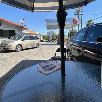 Smog Wiser - Waiting area, plenty of current magazines under shades umbrella - Smog Check Stations Near Me - Los Angeles, California Smog Wiser - Waiting area, plenty of current magazines under shades umbrella - Smog Check Stations Near Me - Los Angeles, California