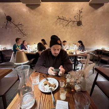 Roma Antica - My husband eating - Pizza Near Me - San Francisco, California Roma Antica - My husband eating - Pizza Near Me - San Francisco, California