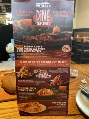Menu photo 7 Outback Steakhouse San Antonio, TX